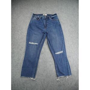 Abercrombie & Fitch Blue Skinny Jeans with Vintage Distressing